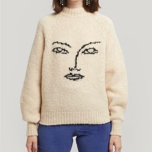 Paloma Wool Abstract Face Knit Sweater
